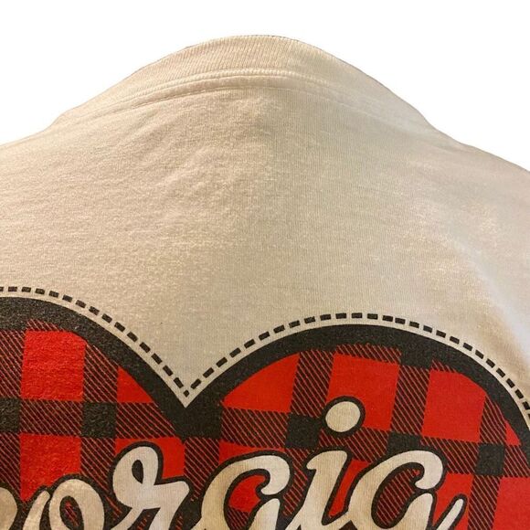 Champion White Long Sleeve University of Georgia UGA T-Shirt Size Large - Picture 8 of 12